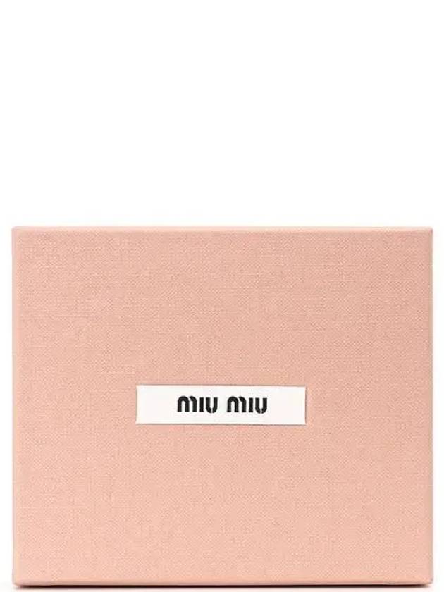 Matelasse Leather Half Wallet Light Pink - MIU MIU - BALAAN 7