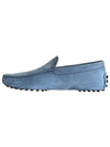 Gomino Nubuck Driving Shoes Light Blue - TOD'S - BALAAN.