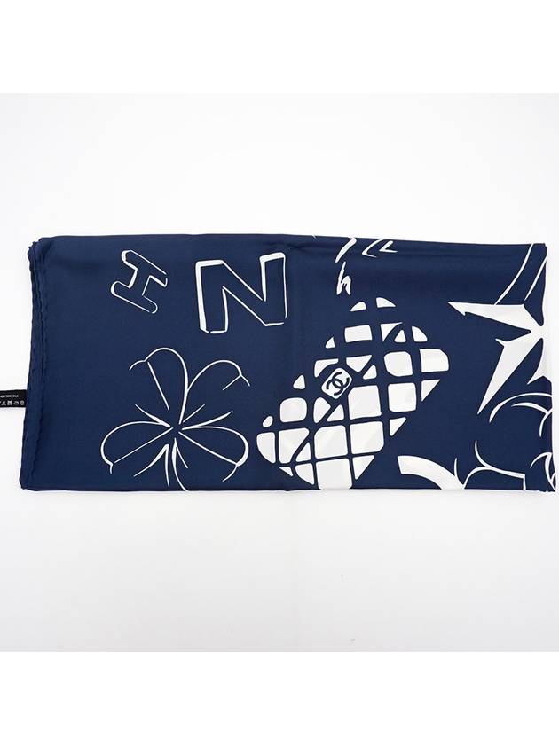 women square silk scarf - CHANEL - BALAAN 8