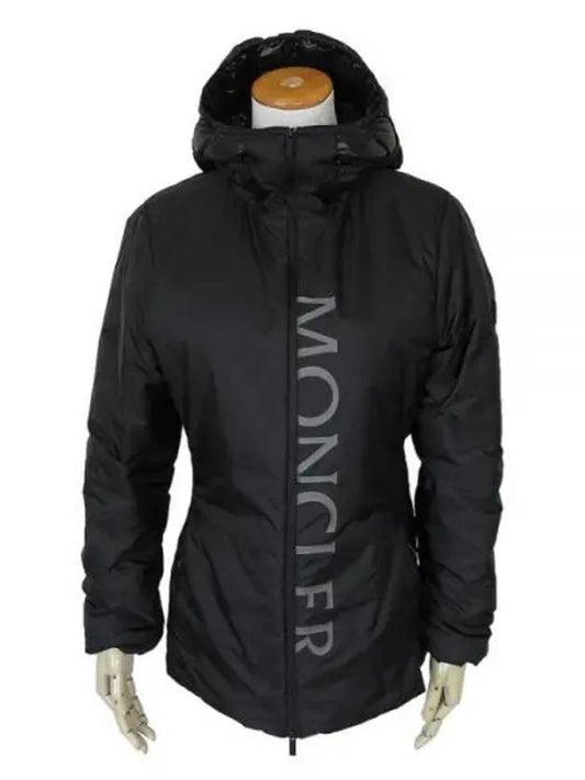 Sepik Short Down Hooded Jacket Black - MONCLER - BALAAN 1