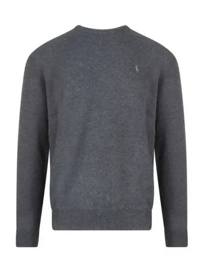 Logo Basic Pullover Knit Top Dark Grey - POLO RALPH LAUREN - BALAAN 2