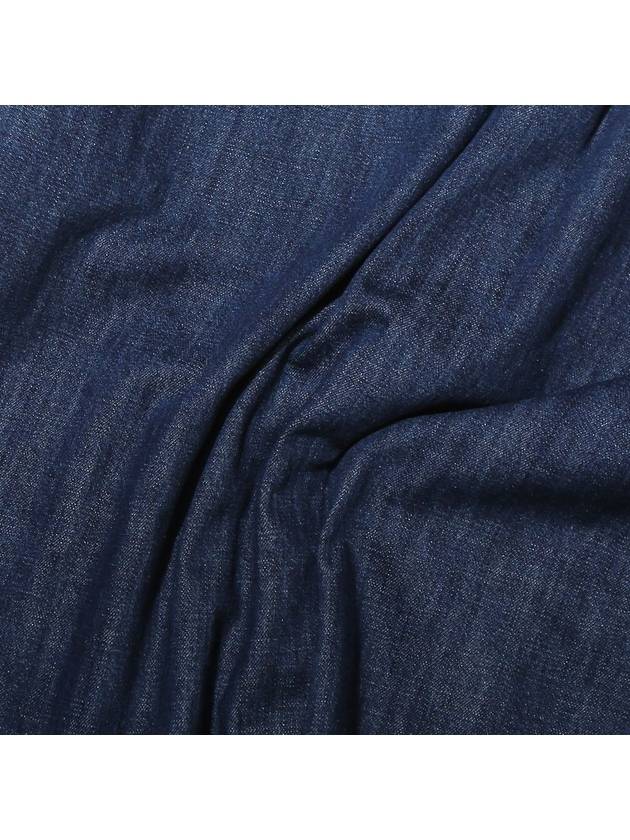 Point Denim Detail Long Sleeve Shirt Jacket Blue - OGARP - BALAAN 8