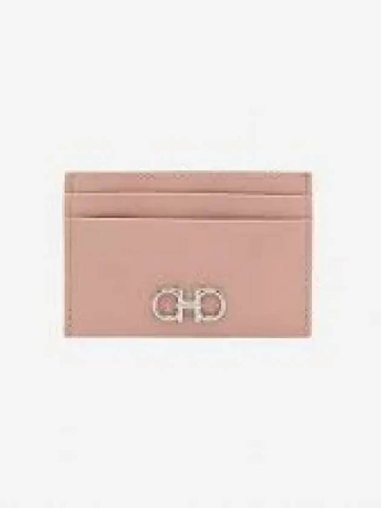 Gancini Card Wallet Pink - SALVATORE FERRAGAMO - BALAAN 2