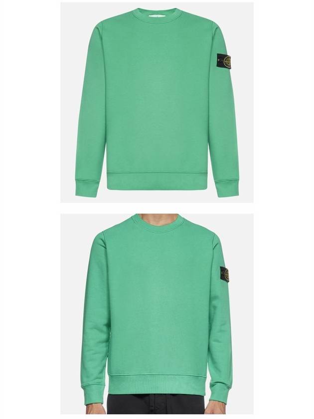 Wappen Patch Crewneck Sweatshirt Green - STONE ISLAND - BALAAN 5