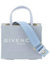 Women's Logo G Mini Shoulder Bag Light Blue - GIVENCHY - BALAAN.