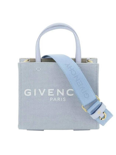 G Logo Small Tote Bag Sky Blue - GIVENCHY - BALAAN 1