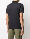 Garment dyed logo polo short sleeve t shirt black - CP COMPANY - BALAAN 7