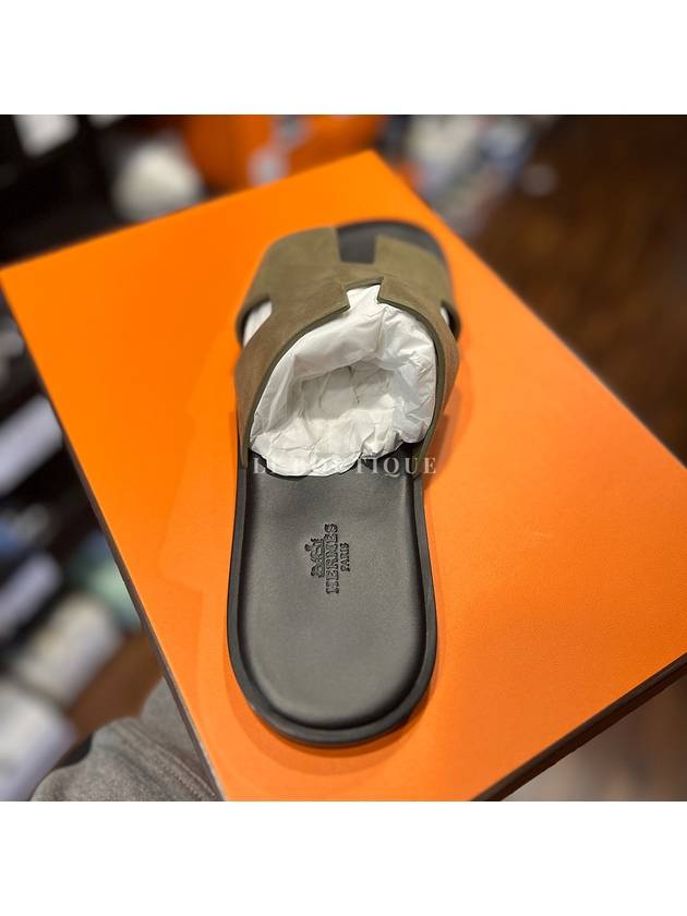 H Izmir Leather Men's Slippers Sandals Buttundra - HERMES - BALAAN 3