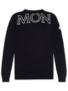 Women's Logo Patch Cotton Fleece Sweatshirt Black - MONCLER - BALAAN 1