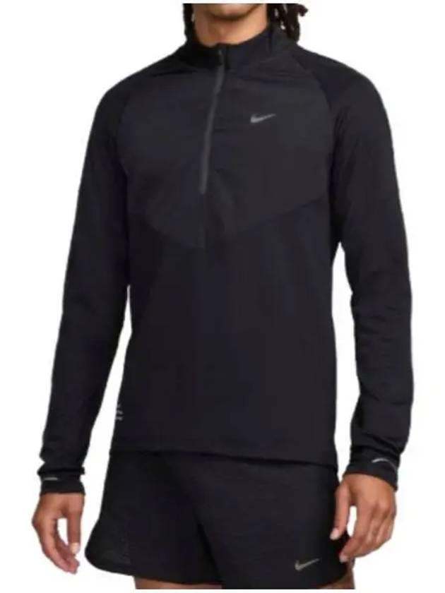 Run Division Mid Layer Running Long Sleeve T-Shirt Black - NIKE - BALAAN 2