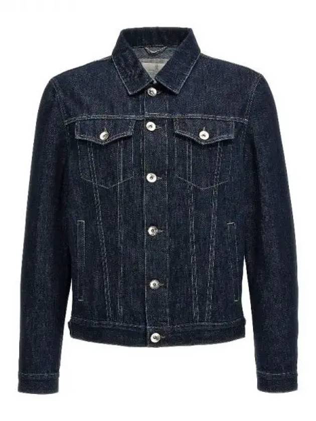 Classic Collar Denim Jacket Lightweight Denim - BRUNELLO CUCINELLI - BALAAN 2