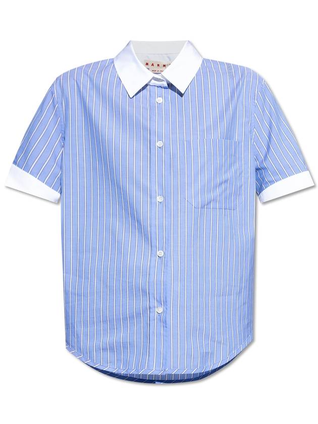 Marni Striped Shirt, Women's, Blue - MARNI - BALAAN 1