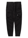 50 Fili Stretch Lens Wappen Cargo Straight Pants Black - CP COMPANY - BALAAN 2