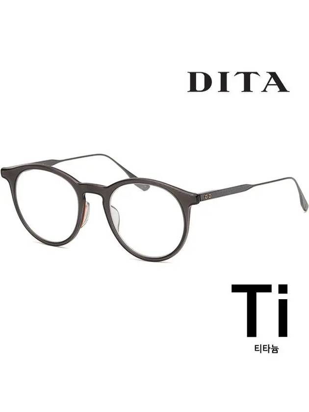 Titanium glasses frame TORUS DTX110 50 02A horn rim round - DITA - BALAAN 1