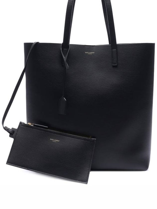 North South Shopping Tote Bag Black - SAINT LAURENT - BALAAN 2