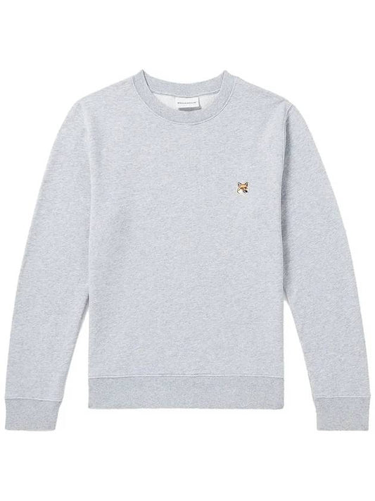 Fox Head Patch Regular Sweatshirt Light Grey Melange - MAISON KITSUNE - BALAAN 2