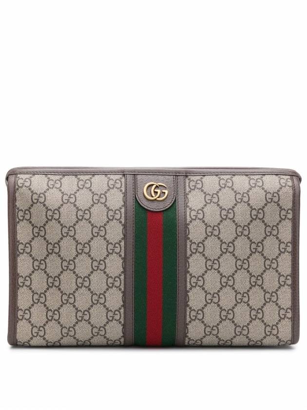 Ophidia GG Clutch Bag Beige Ebony - GUCCI - BALAAN 2