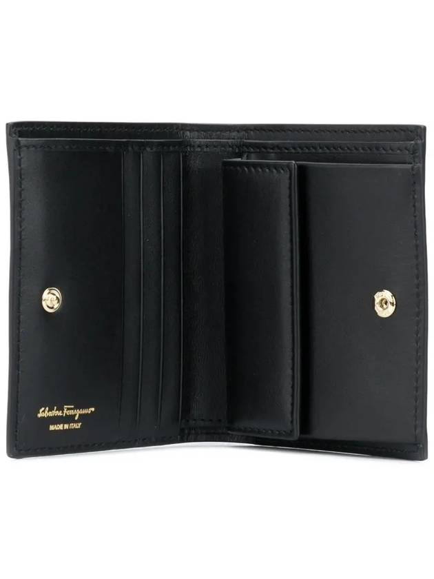 Studio Small Coin Half Wallet Black - SALVATORE FERRAGAMO - BALAAN 5