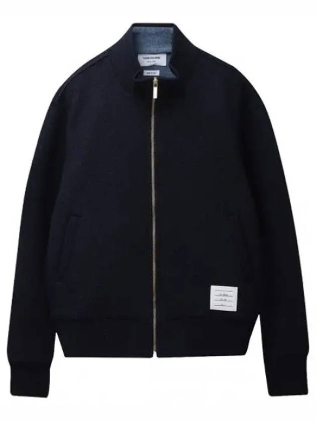 Double face lambswool knit jacket men - THOM BROWNE - BALAAN 1