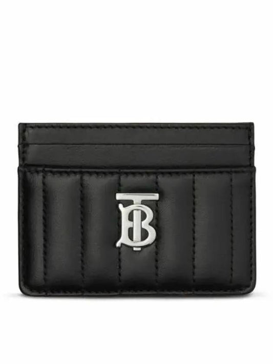 Lola Quilted Card Wallet Black - BURBERRY - BALAAN 2