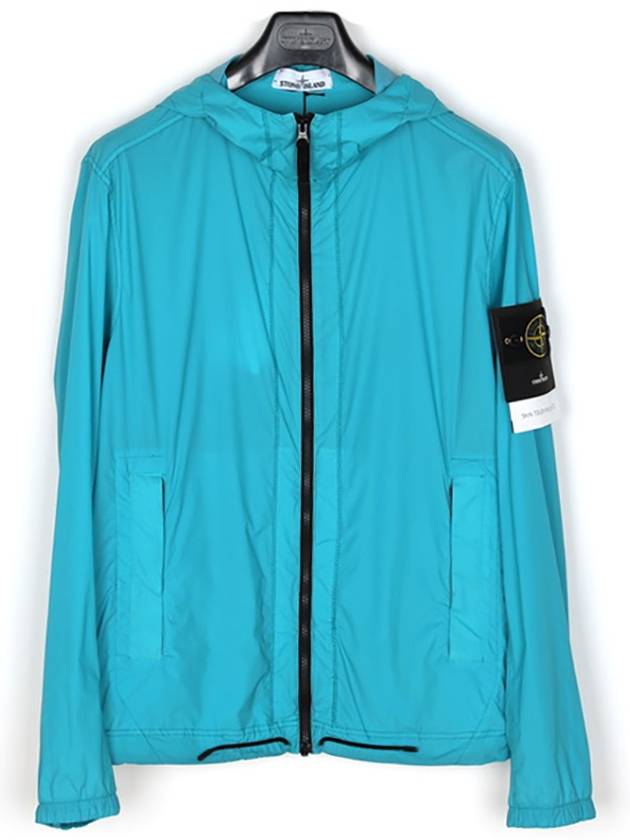 Skin Touch Wappen Patch Hooded Jacket Blue - STONE ISLAND - BALAAN 2