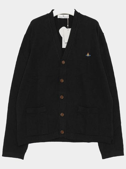 ORB Logo Polo Cardigan Black - VIVIENNE WESTWOOD - BALAAN 2