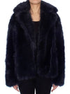 Zadig Voltaire Faux Fur Jacket Freeze Women s Black - ZADIG & VOLTAIRE - BALAAN 3