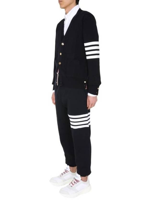 Milano Stitch 4 Bar Cardigan Navy - THOM BROWNE - BALAAN 3