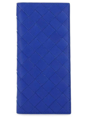 Intrecciato Slim Long Wallet Blue - BOTTEGA VENETA - BALAAN 1