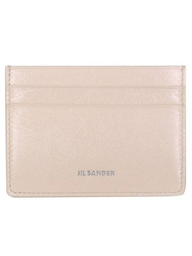 Logo 2-Tier Leather Card Wallet Pink - JIL SANDER - BALAAN 1