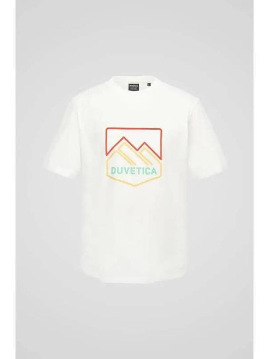 Onda Barite Ivory Men s Short Sleeve T Shirt Gold - DUVETICA - BALAAN 1