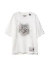 Cat Print Short Sleeve T-Shirt White - MIHARA YASUHIRO - BALAAN 2