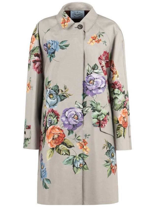 Prada Floral Cotton Jacket - PRADA - BALAAN 1