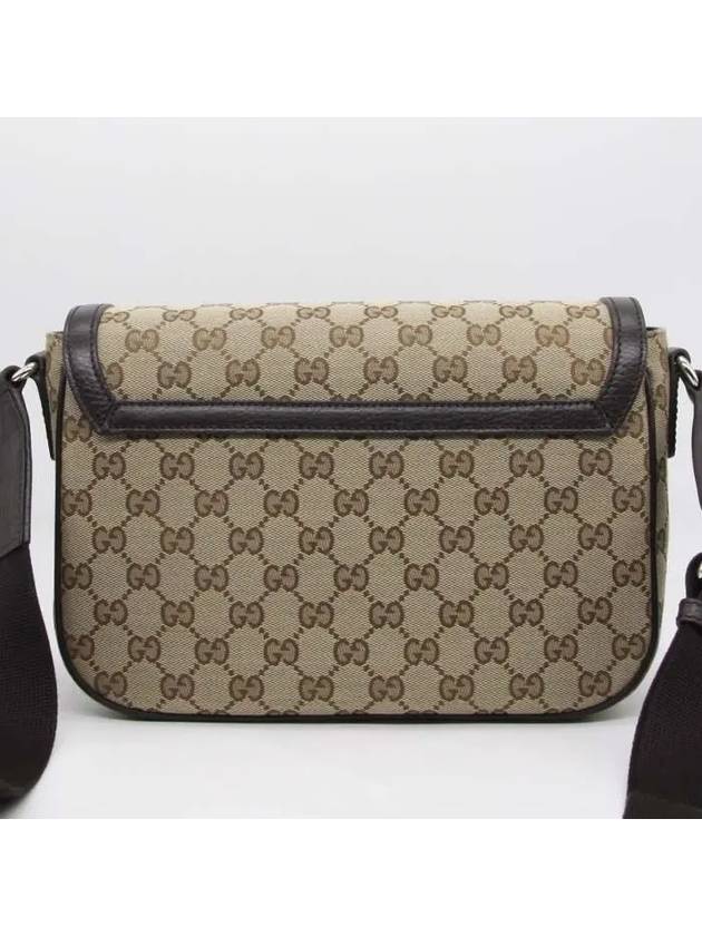 GG Monogram canvas flap messenger bag beige - GUCCI - BALAAN 4