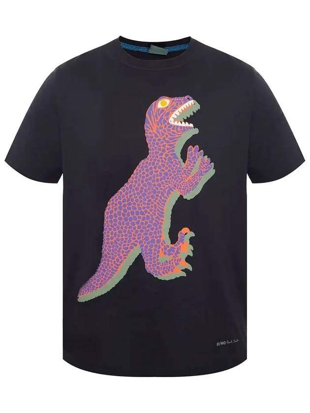 Dino Printing Short Sleeve T-Shirt Black - PAUL SMITH - BALAAN 2