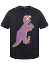 Dino Printing Short Sleeve T-Shirt Black - PAUL SMITH - BALAAN 3