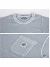 Fissato Treatment Organic Cotton Short Sleeve T-Shirt Blue - STONE ISLAND - BALAAN 6