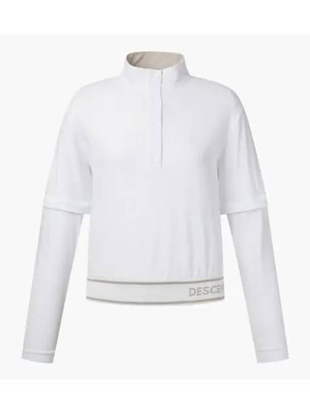 GOLF Women s 2WAY Half Zip Up T Shirt - DESCENTE - BALAAN 1