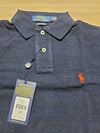 Custom slim fit navy PK pique shirt collar tee - POLO RALPH LAUREN - BALAAN 8