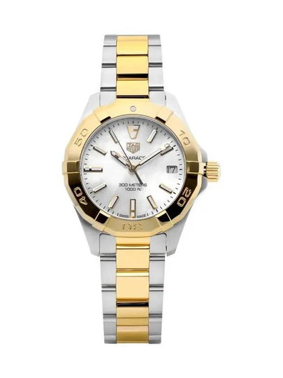 Aquaracer Date Quartz Watch Gold Silver - TAG HEUER - BALAAN 2