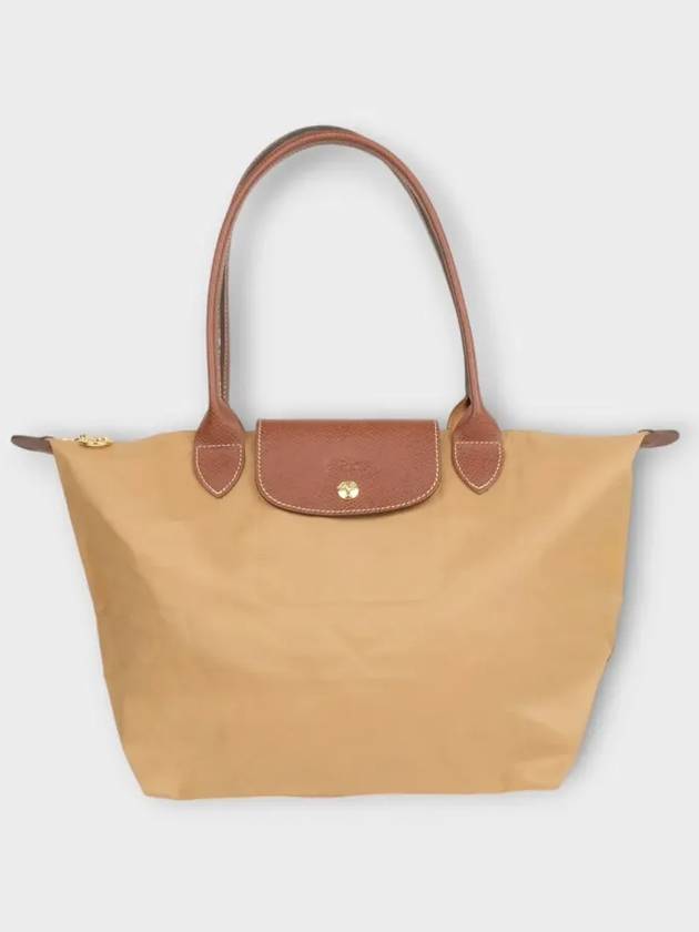 Le Pliage Original Medium Tote Bag Beige - LONGCHAMP - BALAAN 3