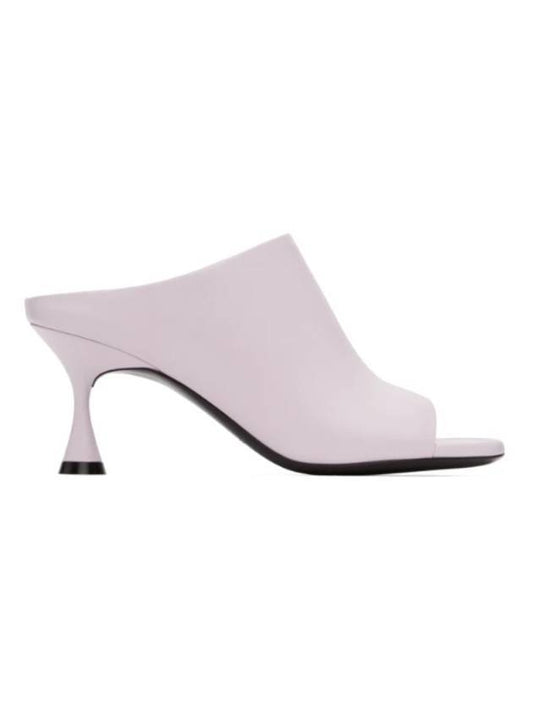 Open Toe Leather Sandals Heels Lilac - ACNE STUDIOS - BALAAN 1