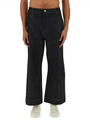 Navy cotton denim pants 270446 - STUDIO NICHOLSON - BALAAN 1