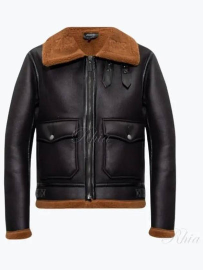 Dinafino Leather Jacket Black - A.P.C. - BALAAN 2