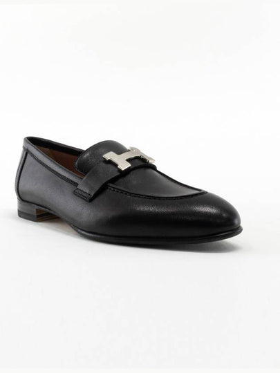 Paris Loafers Black Silver H201199Z - HERMES - BALAAN 2