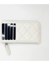 Classic zipper card holder business card wallet white caviar gold AP2570 - CHANEL - BALAAN 5