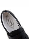 Chain Logo Leather Slip-Ons Black - TOD'S - BALAAN 8