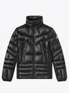 1A50400 53071 999 CANMORE Grenoble logo patch non-hood zip-up lightweight padded black men's jacket - MONCLER - BALAAN 1