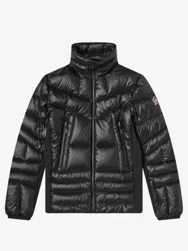 1A50400 53071 999 CANMORE Grenoble logo patch non-hood zip-up lightweight padded black men's jacket - MONCLER - BALAAN 1