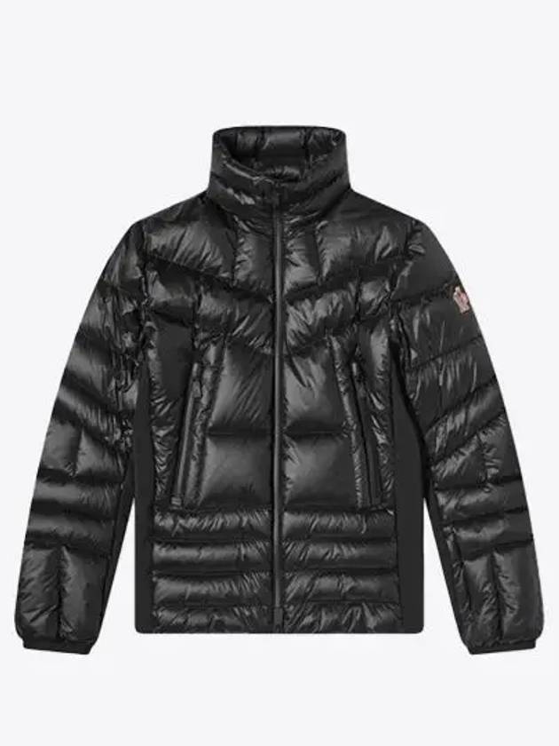 1A50400 53071 999 CANMORE Grenoble logo patch non-hood zip-up lightweight padded black men's jacket - MONCLER - BALAAN 2